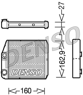 Kachelradiateur Denso DRR09035