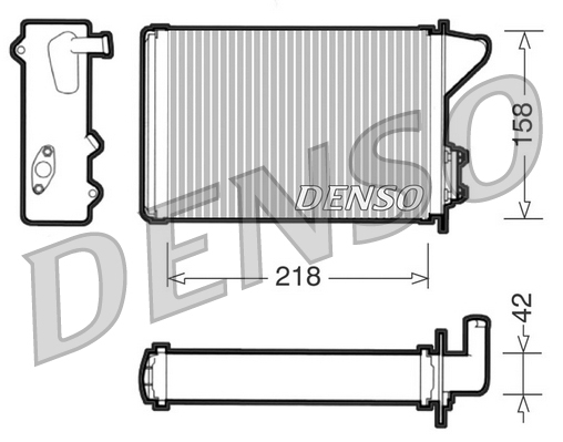 Kachelradiateur Denso DRR09040