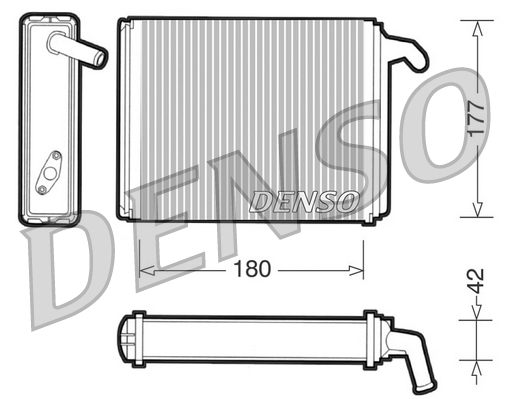 Kachelradiateur Denso DRR09041