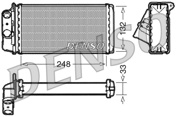 Kachelradiateur Denso DRR09050