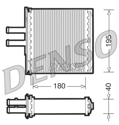 Kachelradiateur Denso DRR09061