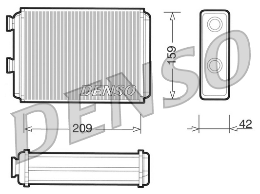 Kachelradiateur Denso DRR09070