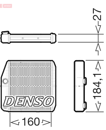 Kachelradiateur Denso DRR09076