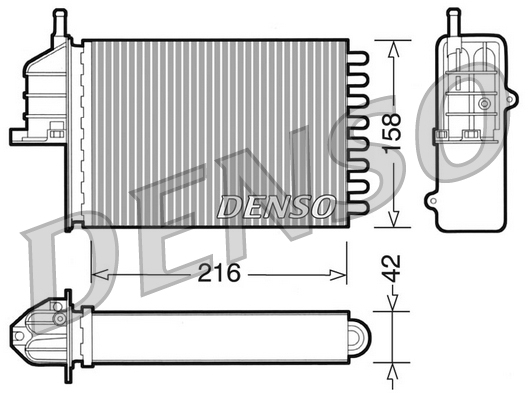 Kachelradiateur Denso DRR09080