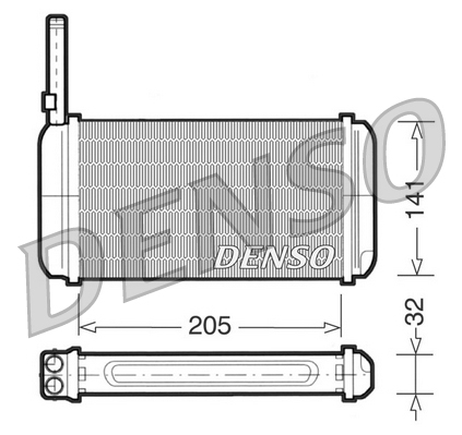 Kachelradiateur Denso DRR10002