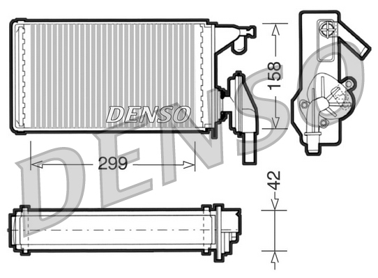 Kachelradiateur Denso DRR12002