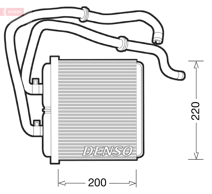 Kachelradiateur Denso DRR12003