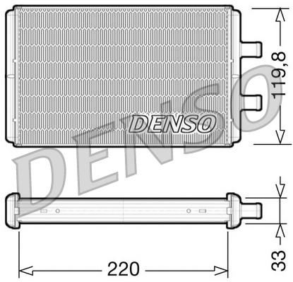 Kachelradiateur Denso DRR12007