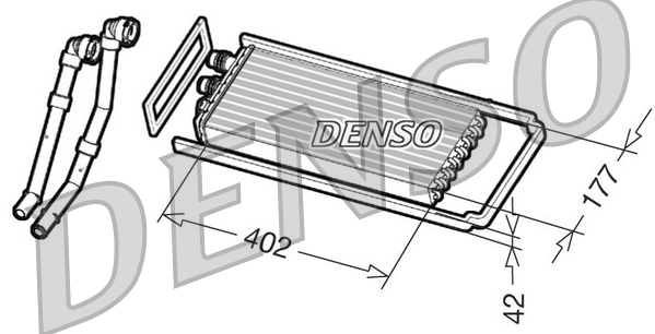 Kachelradiateur Denso DRR12100