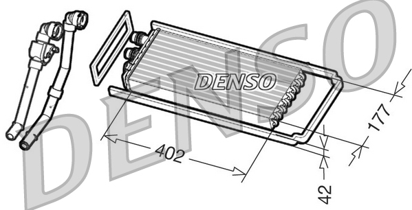 Kachelradiateur Denso DRR12101