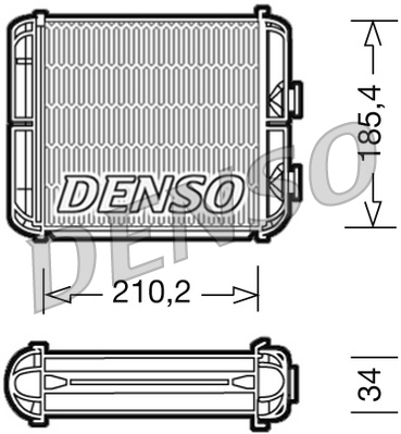 Kachelradiateur Denso DRR20003