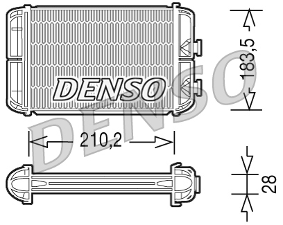 Kachelradiateur Denso DRR20004