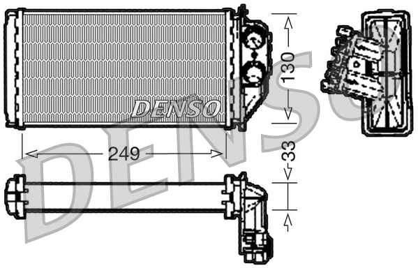 Kachelradiateur Denso DRR21002