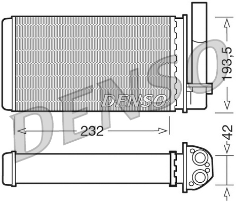 Kachelradiateur Denso DRR21003