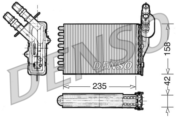 Kachelradiateur Denso DRR23001