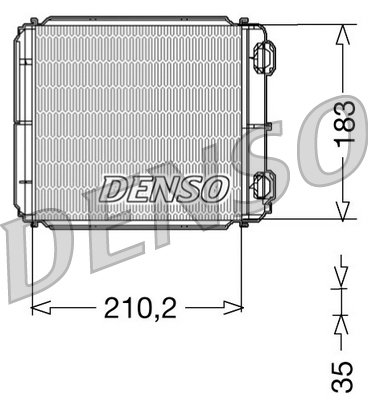 Kachelradiateur Denso DRR23018