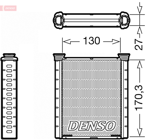 Kachelradiateur Denso DRR46001