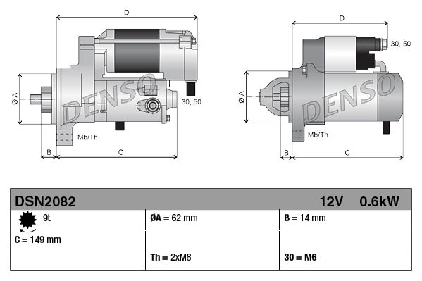 Denso Starter DSN2082