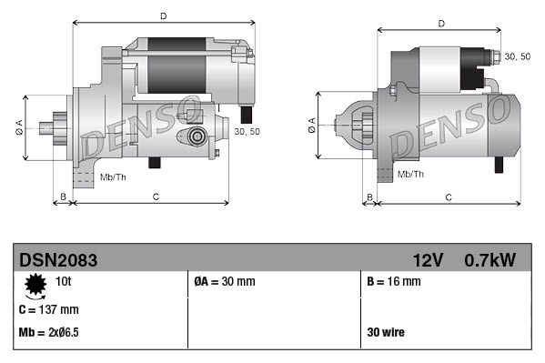 Denso Starter DSN2083