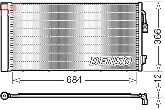 Condensor, airconditioning Denso DCN05114