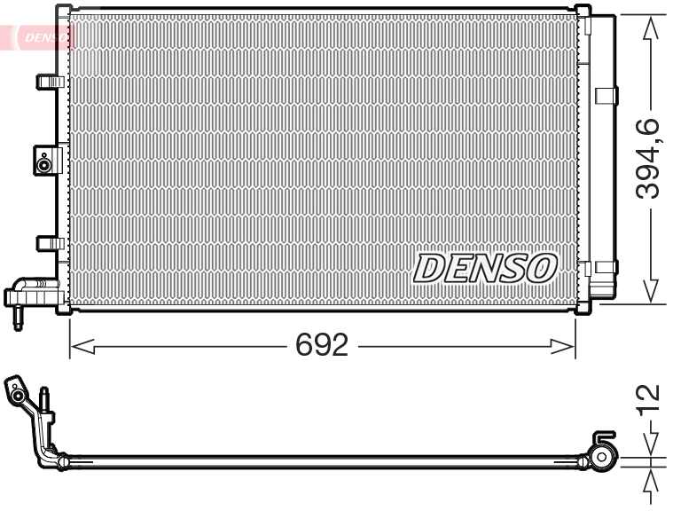Condensor, airconditioning Denso DCN10063