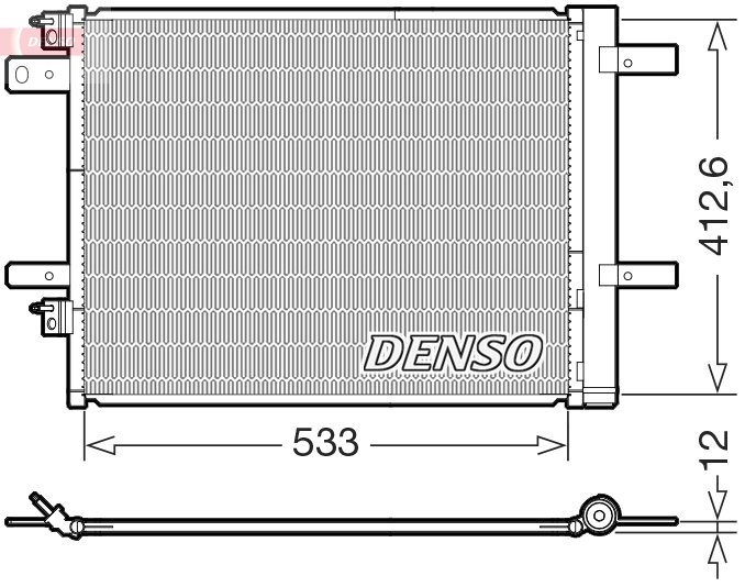 Condensor, airconditioning Denso DCN21036