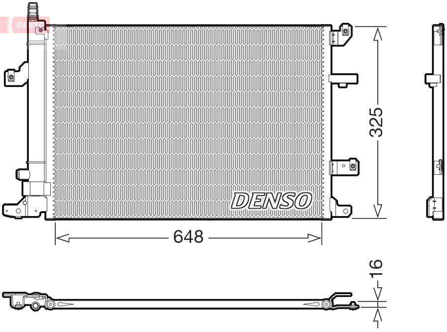 Condensor, airconditioning Denso DCN33017