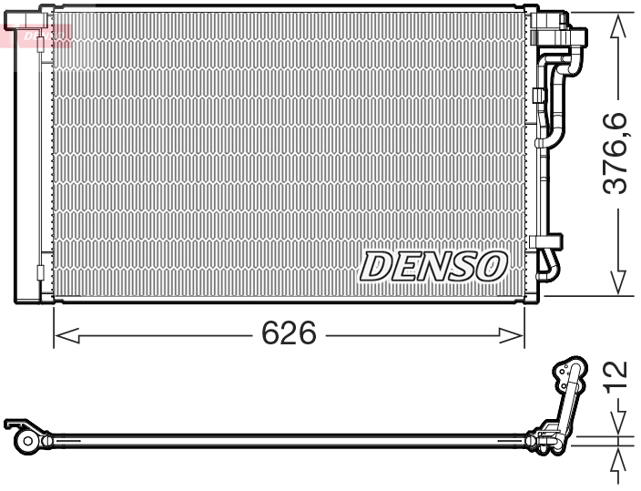 Condensor, airconditioning Denso DCN41034