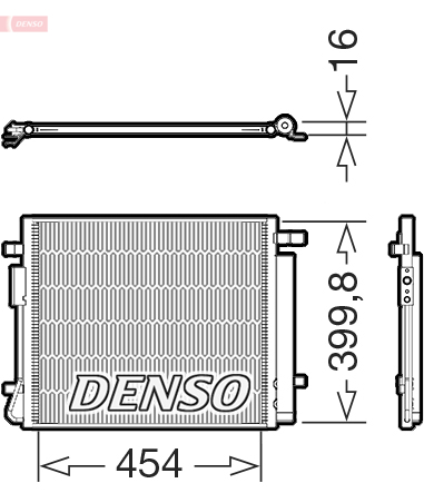 Condensor, airconditioning Denso DCN41038