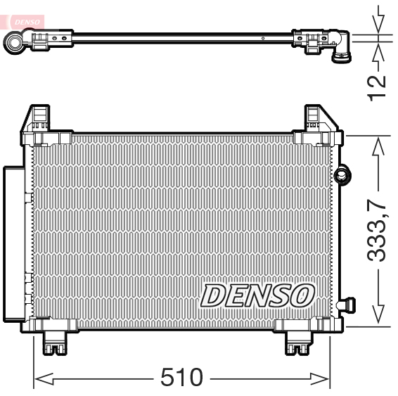 Condensor, airconditioning Denso DCN50062