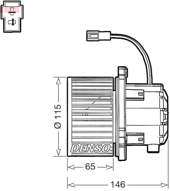Interieurventilatie Denso DEA41017