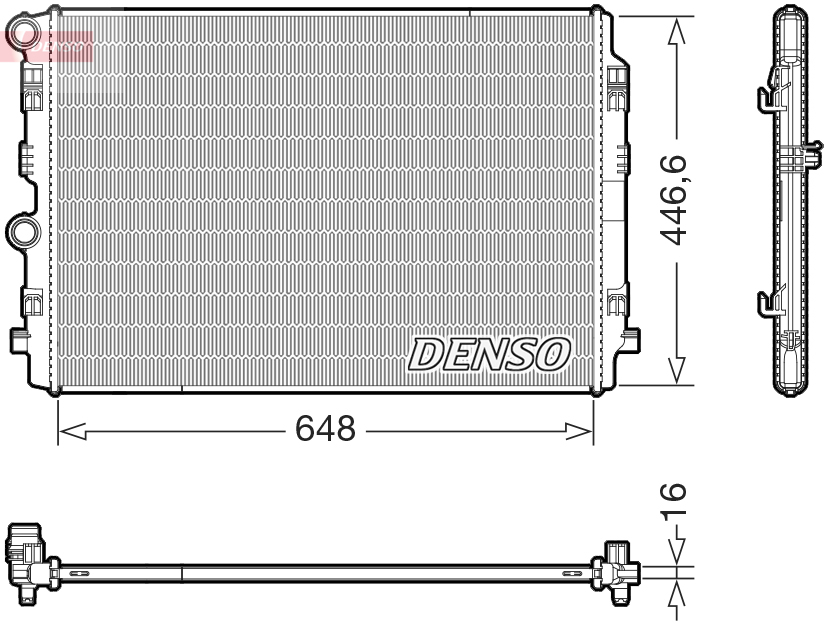 Radiateur Denso DRM02050