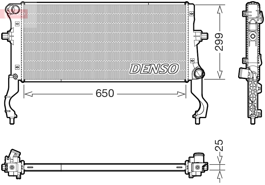 Radiateur Denso DRM43019