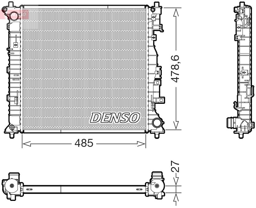 Radiateur Denso DRM43022