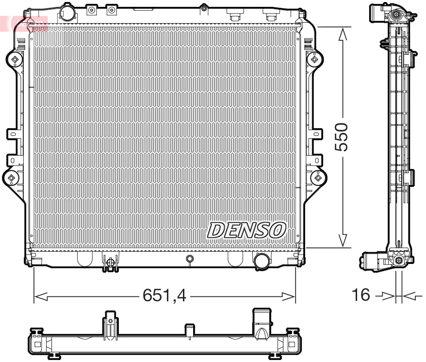 Radiateur Denso DRM50129