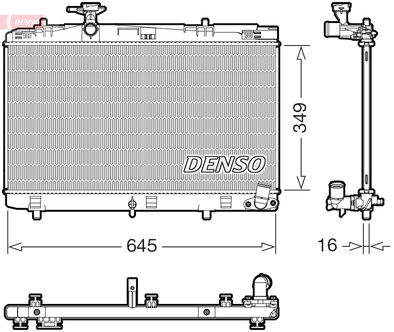 Radiateur Denso DRM50155