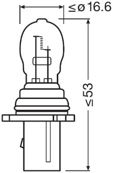 Osram Gloeilamp, parkeer- / begrenzingslicht 6851