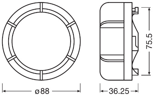 Osram Koplamp glas LEDCAP01