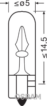 Osram Gloeilamp, interieurverlichting 2721-02B