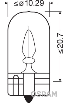 Osram Gloeilamp, instrumentenverlichting 2820