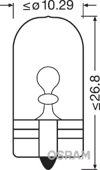 Osram Gloeilamp, achteruitrijlicht 2827-02B