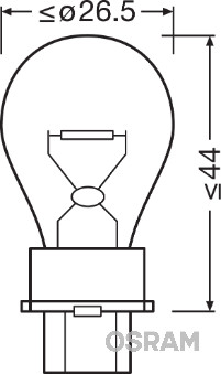 Osram Gloeilamp, mistlamp 3156