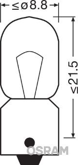 Osram Gloeilamp, interieurverlichting 3860