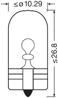 Osram Gloeilamp, achteruitrijlicht 2825CBN