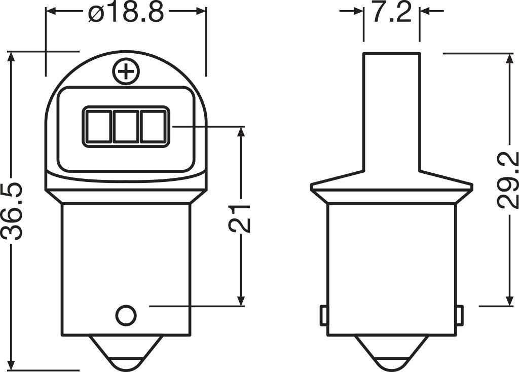 Gloeilamp, knipperlicht Osram 5008DWP-2BL