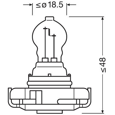 Osram Gloeilamp, parkeer- / begrenzingslicht 2504