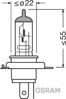 Osram Gloeilamp, koplamp 64185NR5-01B