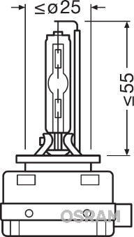 Osram Gloeilamp, koplamp 66140CLC