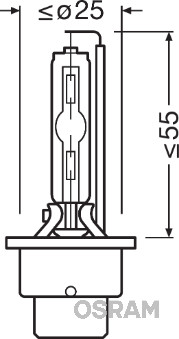 Osram Gloeilamp, koplamp 66240CLC