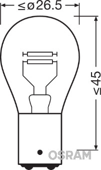 Osram Gloeilamp, achterlicht 7225